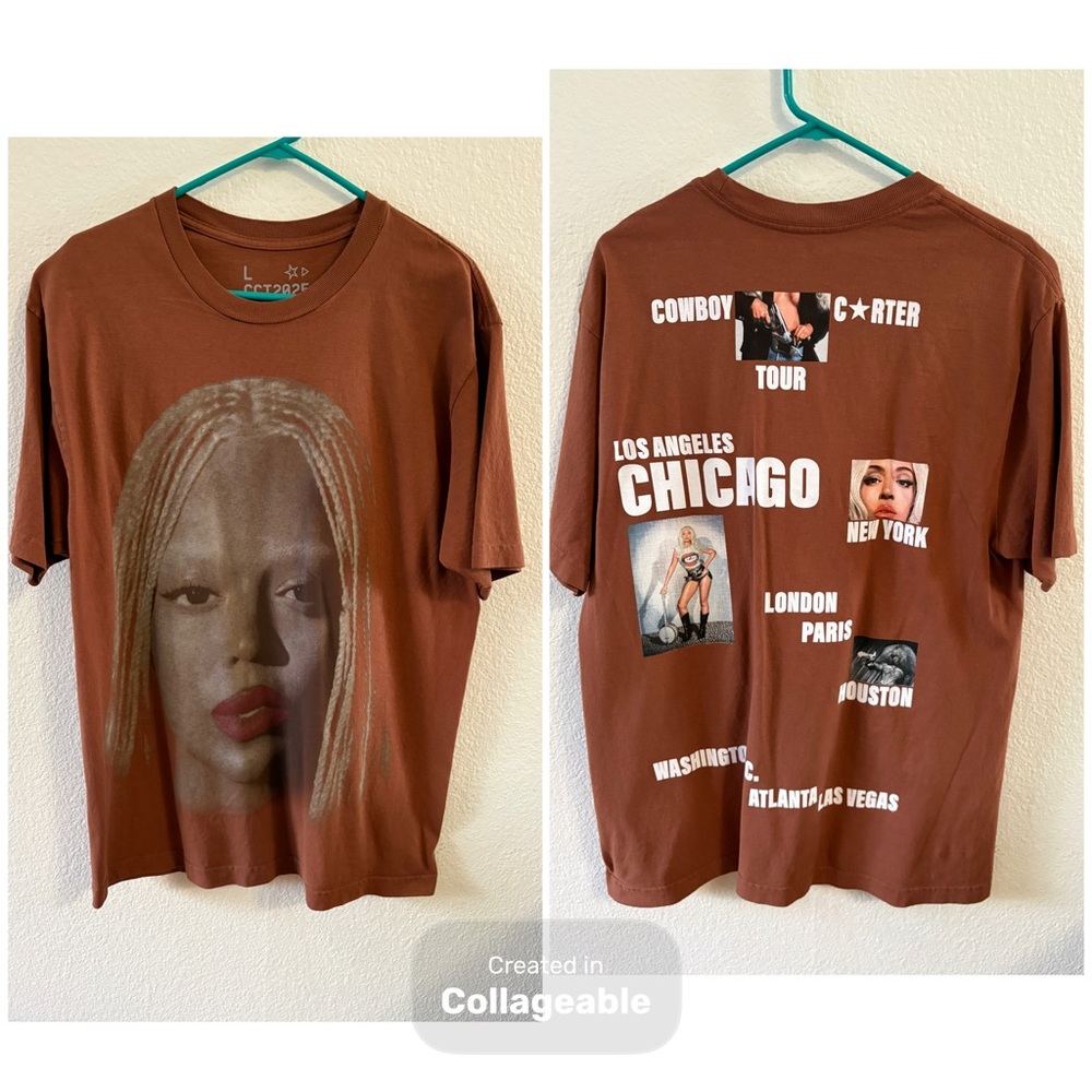 NEW Beyonce Cowboy Carter Chicago Exclusive Tour Tee Authentic Size Large